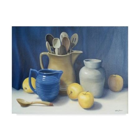 Cecile Baird 'Blue Pitcher' Canvas Art,35x47